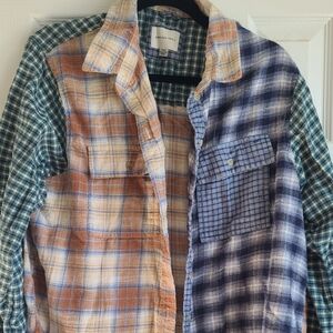 American Eagle Outfitters Multicolor Plaid Flannel